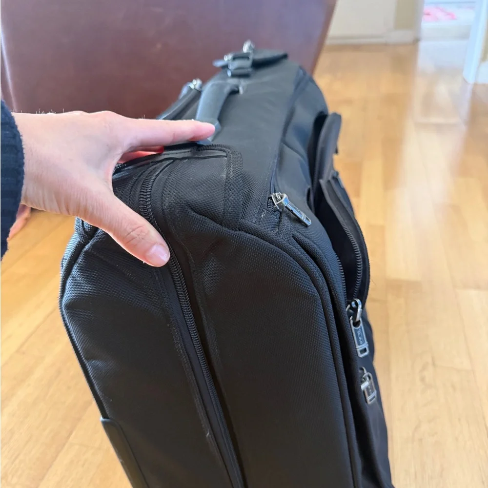 Tumi Black Men's Travel Duffel with Front Organizer Pockets